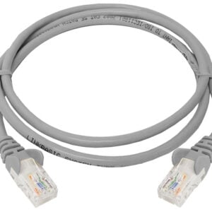 Linkbasic 1 Metre UTP Cat5e Flylead Grey - Image 1