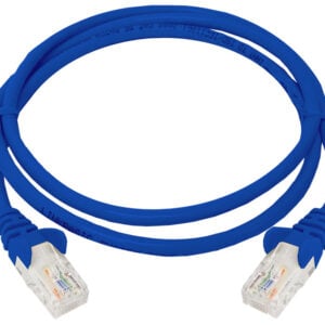 Linkbasic 1 Metre UTP Cat5e Flylead Blue - Image 1
