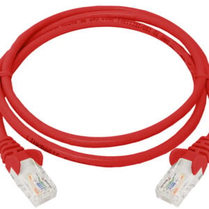 Linkbasic 1 Metre UTP Cat5e Flylead Red - Image 1
