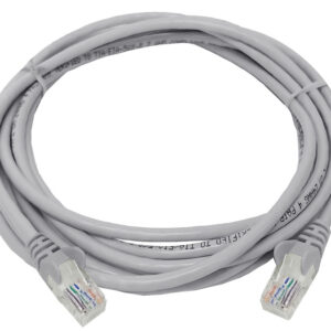 Linkbasic 3 Metre UTP Cat5e Flylead Grey - Image 1