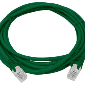 Linkbasic 3 Metre UTP Cat5e Flylead Green - Image 1
