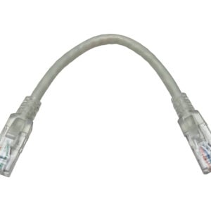 Linkbasic 22cm UTP Cat6 Flylead Grey - Image 1