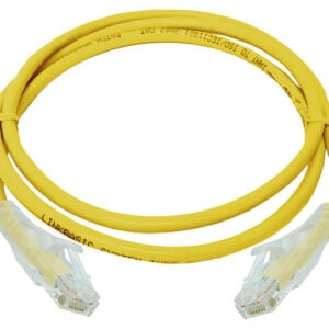 Linkbasic 1 Metre UTP Cat6 Flylead Yellow - Image 1