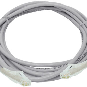 Linkbasic 3 Metre UTP Cat6a Flylead Grey - Image 1