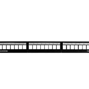 Linkbasic 24 Port Cat6a Rack Mount Patch Panel - Image 1
