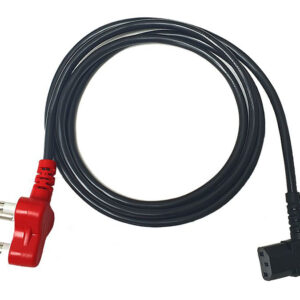 1.8m Right Angled IEC Power Cord With Dedicated Plug Top
