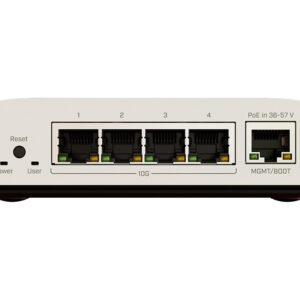 MikroTik Cloud Router Switch 4 Port 10Gbps with PoE Input - Image 1