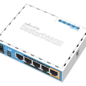 MikroTik hAP 5 Port Ethernet 300Mbps WiFi 4 Router - Image 1