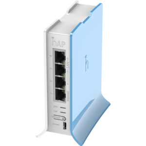 MikroTik hAP Lite Tower 4 Port Ethernet 300Mbps WiFi 4 Router - Image 1