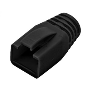 Linkbasic Black Boots for RJ45-6FTP - Image 1