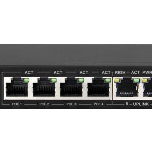 Scoop 6 Port Fast Ethernet 4 PoE 60W Switch - Image 1