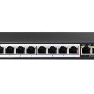 Scoop 10 Port Fast Ethernet 8 PoE 96W Switch - Image 1