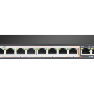 Scoop 8 Port Fast Ethernet PoE 96W 2 Gigabit Switch - Image 1