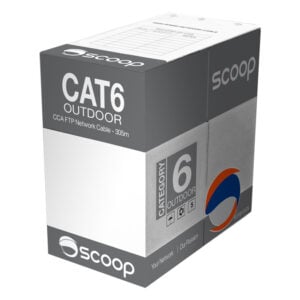 Scoop 305m Box CAT6 Outdoor FTP CCA Cable - Image 1