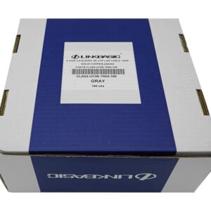 Linkbasic 100m Box Cat5e Solid Grey UTP Cable - Image 1