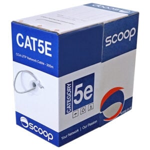 Scoop 305m Box Cat5e CCA Grey UTP Cable - Image 1