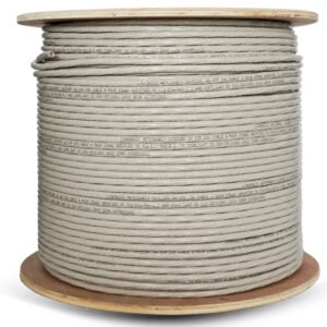 Linkbasic 305m Drum Cat6a Solid Grey UTP Cable - Image 1