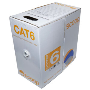 Scoop 305m Box Cat6 CCA White UTP Cable - Image 1