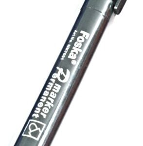 Foska Black Permanent Marker -