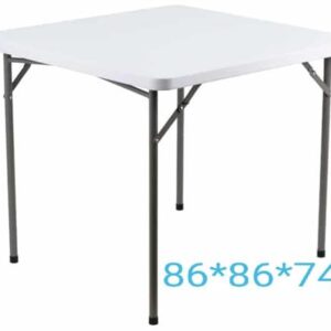Vytal Foldable Square Serving Table 86cm White Retail Box