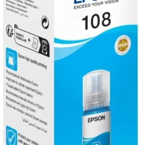 Epson 108 EcoTank 70Ml Ink Cyan Bottle - Image 1