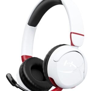 HP HyperX Cloud Mini Wireless White And Red Headset with Microphone - Image 1