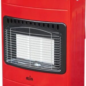 Alva 3 Panel Luxurious Gas Heater Red