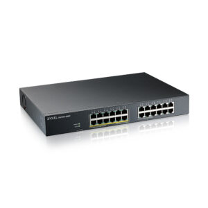 Zyxel GS1915-24EP, 24-port GbE, 12 port PoE, Smart hybrid mode Switch, 130 Watt 802.3at, standalone or NebulaFlex Cloud