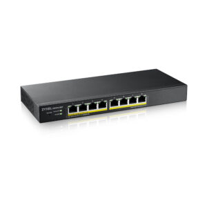 Zyxel GS1915-8EP, 8-port GbE PoE Smart hybrid mode Switch, standalone or NebulaFlex Cloud, 60 Watt 802.3at