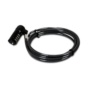 Port Connect 1.8m T-Bar Combination Cable Lock - Image 1