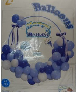 Casey 64pc Blue Birthday Garland Set - Image 1