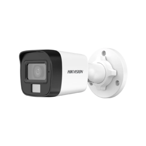 Hikvision 2MP Smart Hybrid Light Audio Fixed Mini Bullet Analogue Camera - Image 1