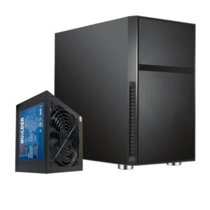 PCBuilder Black Box Micro-ATX Chassis + 300W PSU - Image 1