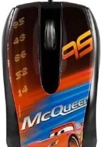 Disney Brown Cars Optical USB Mouse - Image 1