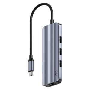 Cudy 6-in-1 4K 60Hz HDMI USB-A and USB-C Gigabit Ethernet Hub - Image 1