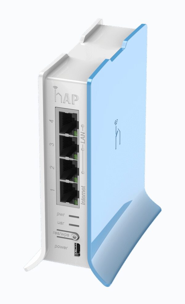 MikroTik hAP Lite Tower 4 Port WiFi 4 Router | MT-RB941-2ND