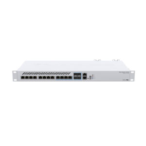 MikroTik Cloud Router Switch CRS312-4C+8XG-RM, 8x 1G/2.5G/5G/10G Ethernet, 4x CoMBo Ports (1G/2.5G/5G/10G RJ45 Ethernet LAN OR 10G SFP+), 1x Ethernet Port for Management, RouterOS L5 OR SwitchOS (Dual Boot), 1U RACkmount Enclosure, Dual Redundant PSU - Image 1