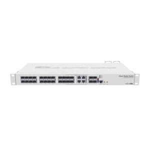 MikroTik Cloud Router Switch CRS328-4C-20S-4S+RM, 20x SFP cages, 4x SFP+ cages, 4x CoMBo ports (1x GB LAN or SFP), RouterOS L5 or SwitchOS (dual boot), 1U rACkmount case, Dual PSU - Image 1