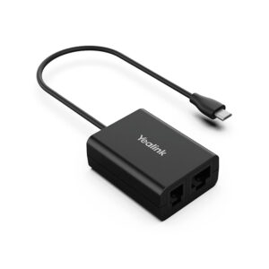 Yealink EHS60 Wireless Headset Adapter For WH62, WH63, X1 Micro USB Port, X1 RJ45 (8P8C), X1 RJ9 (4P4C) Headset Jacks