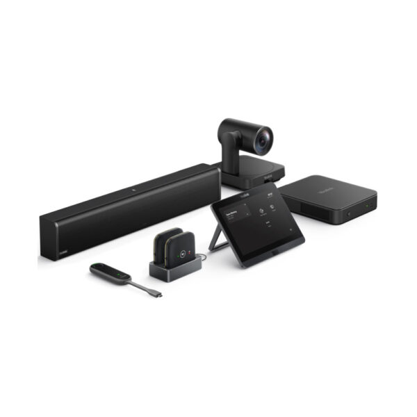 Yealink MVC640 Microsoft Teams Rooms System For Medium-To-Large Rooms, Incl. UVC84, MCore Pro Kit C4(MCore Pro Mini-PC, MTouch E2), VCR20, Mspeaker II, 2x CPW65, WPP30