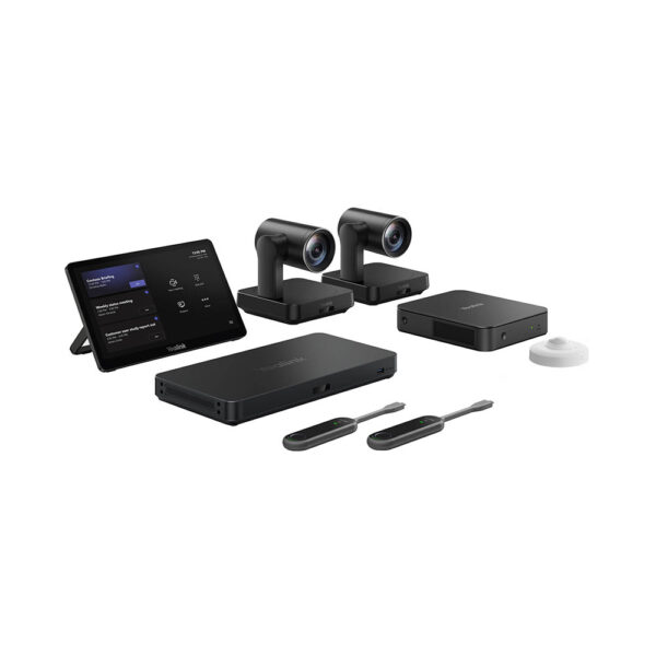 Yealink MVC940 Full Video Conferencing Solution Incl: 2x UVC84 4K Camera, VCR20 Remote, MCore Kit-C5 (MCore Pro Mini-PC & MTouch Plus & Room Sensor), AVHub, 2x WPP30