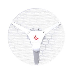 MikroTik LHG 5 P2P Integrated Antenna, 24.5dBi 5GHz antenna, Dual Chain 802.11an wireless, 1x LAN, POE, PSU - Image 1