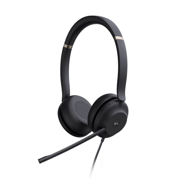 Yealink Dual USB-A Headset with leatherette ear cushions, USB-A, MS Teams certified