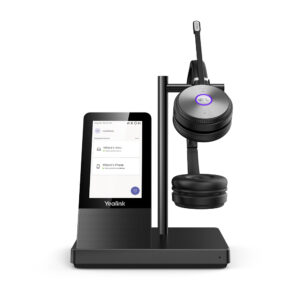 Yealink WH66-Dual DECT Wireless On Ear Stereo Headset With Touch Screen Base Station