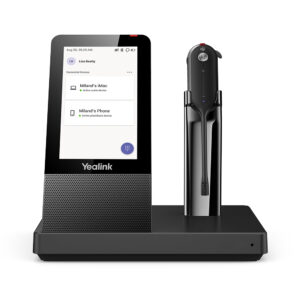 Yealink WH67 DECT Wireless Convertible Headset With Touch Screen Base Station