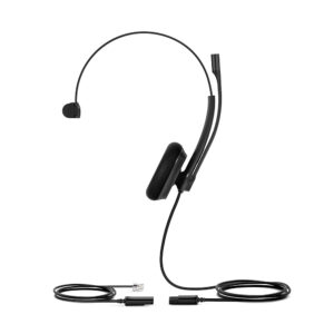 Yealink YHS34 Lite Mono Headset With RJ-9 And Foam Ear Cushions (EOL) - Image 1