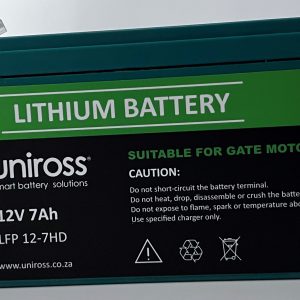 Uniross 12.8V 7Ah (89.6Wh) High Draw LiFEPO4  Battery | UR-BAT-LiFePO4-12-7HD - Image 1