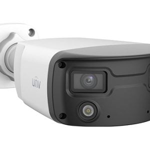 Uniview UNV 4MP ColorHunter Dual Lense 160° Fixed Bullet IP Camera 2x4mm | IPC2K24SE-ADF40KMC-WL-I0 - Image 1