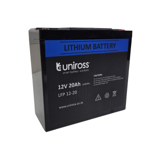 Uniross 12.8V 20Ah (256Wh) LiFEPO4 battery | UR-BAT-LiFePO4-12-20 - Image 1