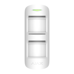AJAX Security - MotionProtect - White Wireless Outdoor Motion Detector with Anti-Masking & Pet Immunity | AJAX-MP-OUT-W